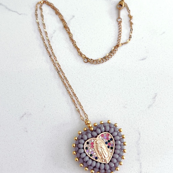 Virgin Mary necklace 🩶 - Picture 3 of 3